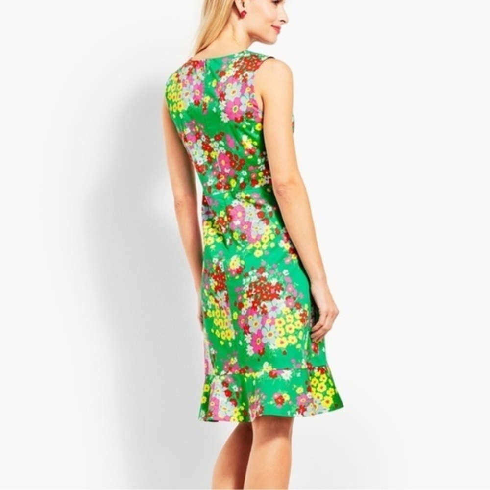 Talbots Womens Spring Time Floral Shift Dress size 14P